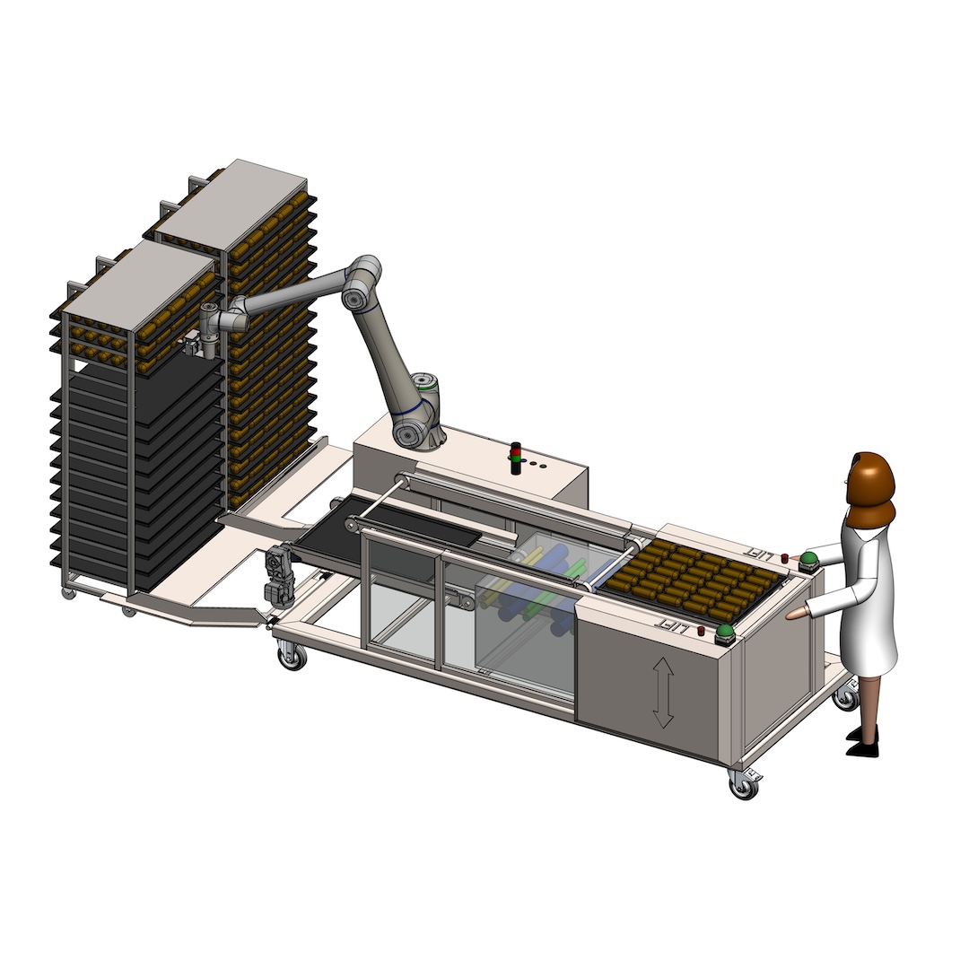 Cobot Tray Handling and Cleaning